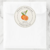 Sinaasappel Marmalade Canning Jar Label (Tas)