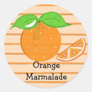 Sinaasappel Marmalade Ronde Sticker