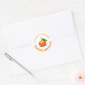 Sinaasappel Marmelade Ronde Sticker (Envelop)