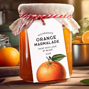 Sinaasappel marmelade zelfgemaakte recept voorraad cadeaulabel