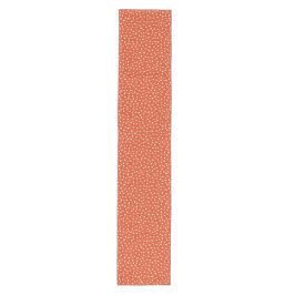 Sinaasappel met beige Stippen Medium Tafelloper