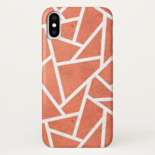 Sinaasappel mozaïekpatroon iPhone x hoesje