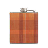 Sinaasappel najaar Herfst Pset Tartan Heupfles (Achterkant)