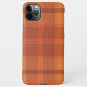 Sinaasappel najaar Herfst Pset Tartan iPhone 11Pro Max Hoesje