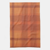Sinaasappel najaar Herfst Pset Tartan Theedoek (Verticaal)
