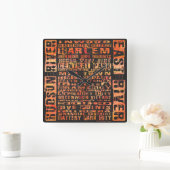 Sinaasappel NYC-groepen Vierkante Klok (Huis)