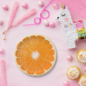 Sinaasappel Papieren Bordje (Feest)