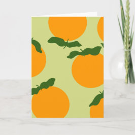 Sinaasappel patroonontwerp kaart