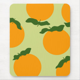 Sinaasappel patroonontwerp muismat