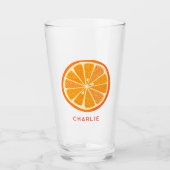 Sinaasappel Persoonlijk Glas (Voorkant)