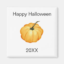 sinaasappel pompoen waterverf Happy Halloween jaar Magneet