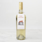 Sinaasappel-potioncauldron Halloween Flessenhanger (Op fles)