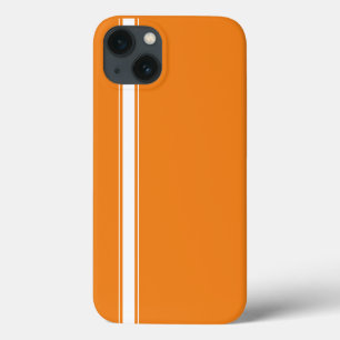 Sinaasappel raceband iPhone 13 hoesje