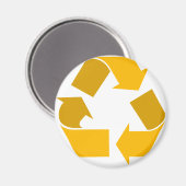 sinaasappel recyclen magneet (Voorkant / Achterkant)