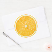 Sinaasappel Ronde Sticker (Envelop)