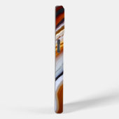 Sinaasappel Rood Wit Zwart Grijs Agaat Geode Case-Mate iPhone Case (Achterkant / Rechts)