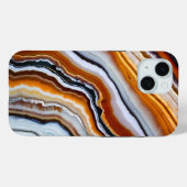 Sinaasappel Rood Wit Zwart Grijs Agaat Geode Case-Mate iPhone Case (Achterkant (horizontaal))