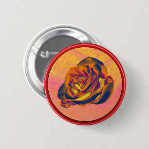 Sinaasappel Roos Button
