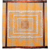 Sinaasappel schoengordijn douchegordijn (Voorkant)