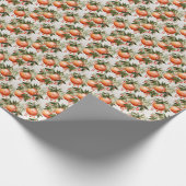 Sinaasappel Spice: Sinaasappel & Goud Cadeaupapier (Hoek)