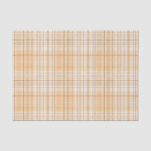 Sinaasappel Spice Tartan Plaid Pattern Print Tissuepapier
