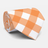 Sinaasappel Stropdas Gingham (Opgerold)