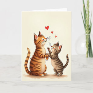 Sinaasappel Tabby Moederdag kaart