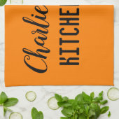 sinaasappel theedoek (Gevouwen)