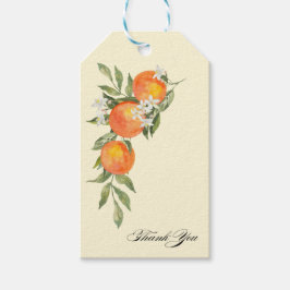 Sinaasappel Thema Bruiloft Feest Favoriet Cadeau T Cadeaulabel