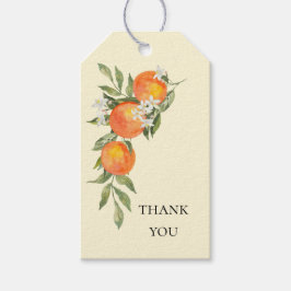 Sinaasappel Thema Trouwfeest Favoriet Cadeautag Cadeaulabel