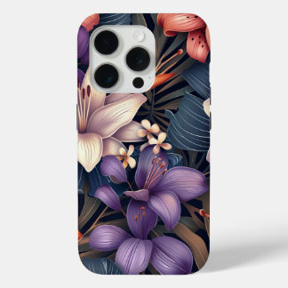 Sinaasappel Tijgerlelie Tropisch Ontwerp iPhone 15 Pro Case