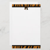 Sinaasappel tijgerstreep Briefpapier (Voorkant / Achterkant)