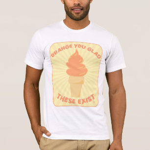 Sinaasappel U blij Frozen Whip Design T-shirt