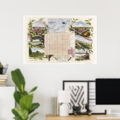 Sinaasappel Vale Colony 1895 Poster (Thuiskantoor)