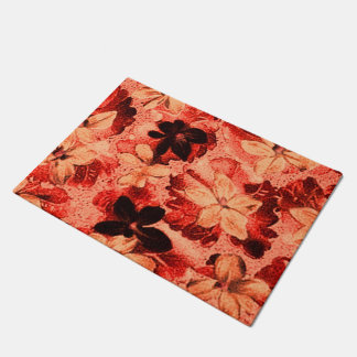 Sinaasappel van Floral Burnt Deurmat