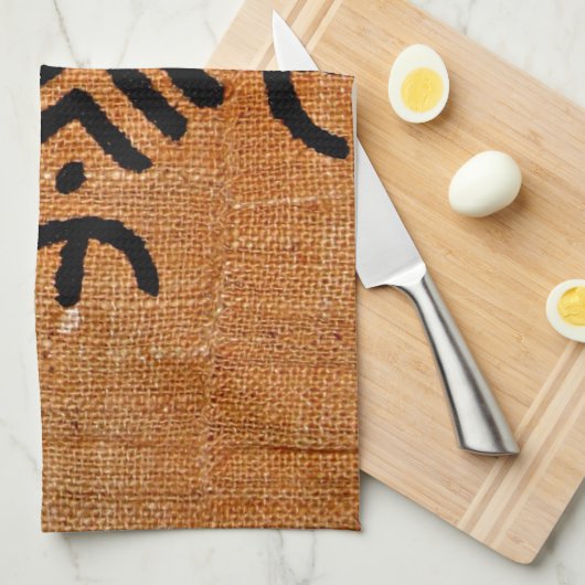 Sinaasappel van modder theedoek (Quarter Fold)