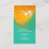 Sinaasappel verse visitekaartjes (Achterkant)