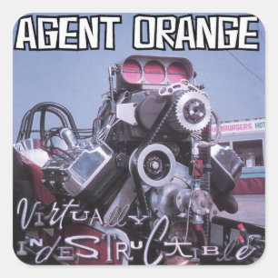 Sinaasappel "Virtuele onverwoestbare" stickers van