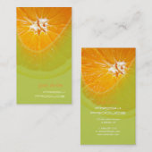 Sinaasappel, visitekaartjes produceren (Voorkant / Achterkant)