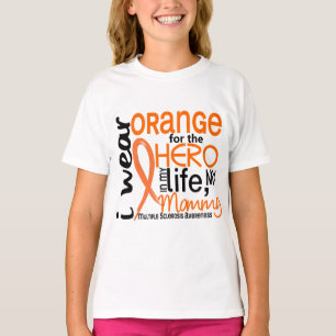 Sinaasappel voor Hero 2 mammie MS multiple scleros T-shirt