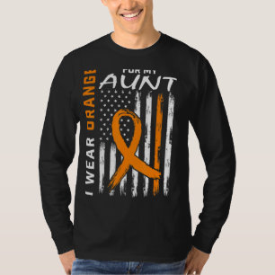 Sinaasappel voor mijn tante Leukemia Awareness Ame T-shirt