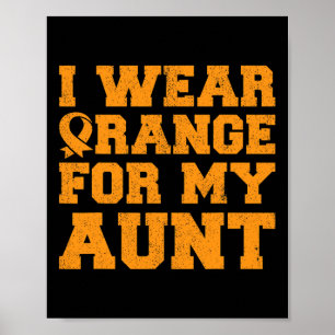Sinaasappel voor mijn tante leukemie bewustzijn ka poster