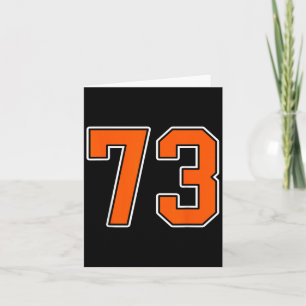 Sinaasappel Wit Nummer 73 Jersey Speler Uniform #7 Kaart