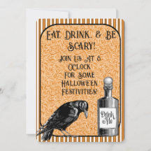 Sinaasappel Zwart Kraai Raven Halloween