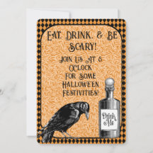 Sinaasappel Zwart Kraai Raven Halloween