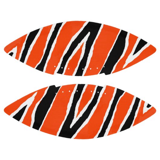 Sinaasappel & Zwart Tijgerstripontwerp American Football (Panelen)