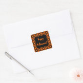 Sinaasappel & Zwarte Halloween Sticker (Envelop)