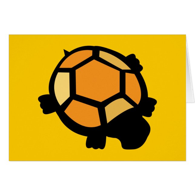 Sinaasappel & Zwarte Schildpad Kaart (Voorkant Horizontaal)