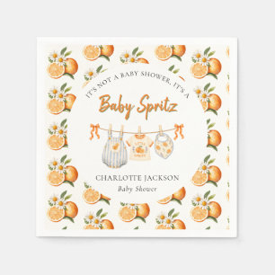 Sinaasappelbloesem Baby Spritz Baby Shower Servet