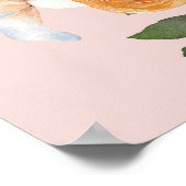 Sinaasappelbloesem Clementines Baby Shower Welkom Poster (Hoek)